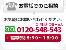 電話でのご相談